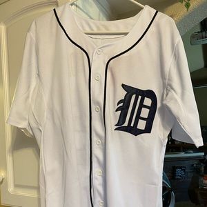 Detroit Tigers Home White XL Verlander Jersey